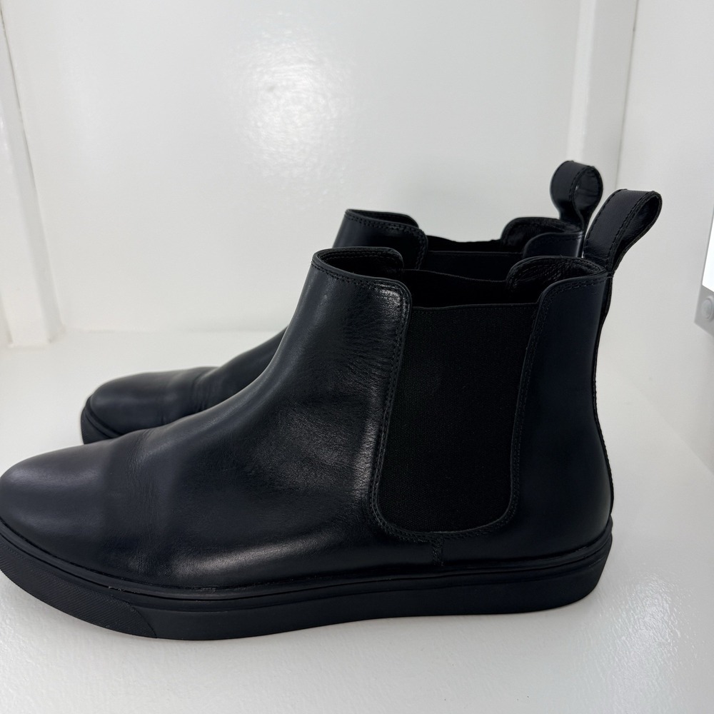 HELM x Death & Co Morris Black Chelsea Boots Mens 13 Leather Sneaker Sole Rare